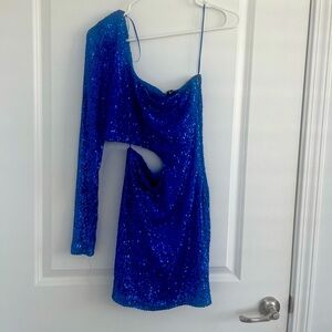 Windsor blue sequin party dress